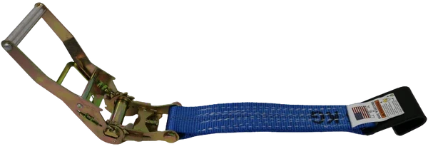 2-inch x 30-foot Ratchet Tie Down Strap with Flat Hooks - 3,333 lbs Load Capacity - A-2X30RFH CasterHQ
