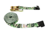 Green Camo Ratchet Strap 2" x 30' with Flat Hooks - Heavy-Duty 3,333 lbs Load Capacity - Secure & Durable Cargo Tie-Down CasterHQ