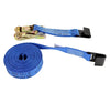 High-Strength A-2X30RFH-DW Ratchet Strap Assembly with Flat Hooks - 30’ x 2” Diamond Weave for Secure Cargo Transport CasterHQ