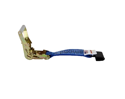 High-Strength A-2X30RFH-DW Ratchet Strap Assembly with Flat Hooks - 30’ x 2” Diamond Weave for Secure Cargo Transport CasterHQ