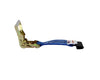 High-Strength A-2X30RFH-DW Ratchet Strap Assembly with Flat Hooks - 30’ x 2” Diamond Weave for Secure Cargo Transport CasterHQ
