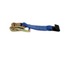 High-Strength A-2X30RFH-DW Ratchet Strap Assembly with Flat Hooks - 30’ x 2” Diamond Weave for Secure Cargo Transport CasterHQ