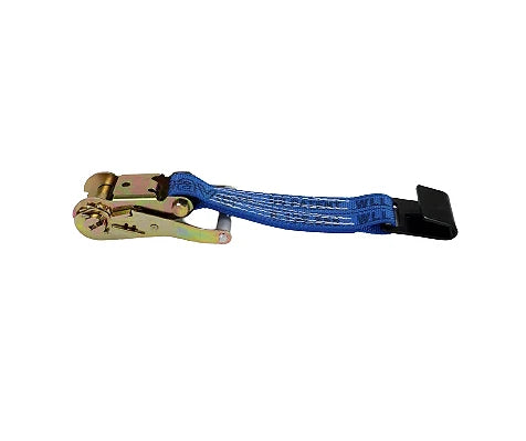 High-Strength A-2X30RFH-DW Ratchet Strap Assembly with Flat Hooks - 30’ x 2” Diamond Weave for Secure Cargo Transport CasterHQ