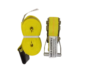 Heavy-Duty 2-Inch x 30-Foot Ratchet Tie Down Straps with Flat Hooks - 3,333 lbs Load Capacity CasterHQ