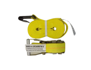 Heavy-Duty 2-Inch x 30-Foot Ratchet Tie Down Straps with Flat Hooks - 3,333 lbs Load Capacity CasterHQ
