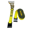 Heavy-Duty 2-Inch x 30-Foot Ratchet Tie Down Straps with Flat Hooks - 3,333 lbs Load Capacity CasterHQ