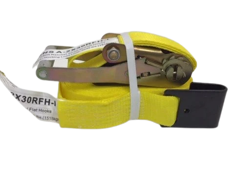 Heavy-Duty 2-Inch x 30-Foot Ratchet Tie Down Straps with Flat Hooks - 3,333 lbs Load Capacity CasterHQ