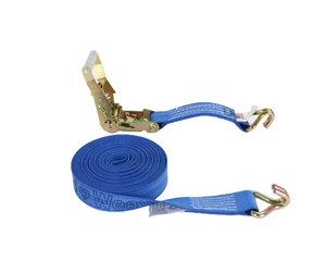High-Strength 2 inch x 30 feet Ratchet Tie Down Strap with Wire Hooks - 3,333 lbs Load Capacity CasterHQ