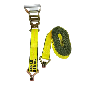 High-Capacity A-2X30RWHK-I Ratchet Strap - 2inch x 30feet with Wire Hooks - Secure Heavy Loads with 3,333 lbs Load Capacity CasterHQ