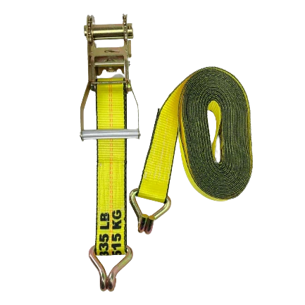 High-Capacity A-2X30RWHK-I Ratchet Strap - 2inch x 30feet with Wire Hooks - Secure Heavy Loads with 3,333 lbs Load Capacity CasterHQ