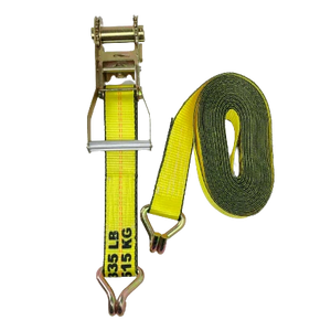 High-Capacity A-2X30RWHK-I Ratchet Strap - 2inch x 30feet with Wire Hooks - Secure Heavy Loads with 3,333 lbs Load Capacity CasterHQ
