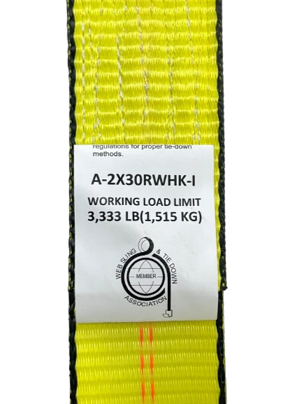 High-Capacity A-2X30RWHK-I Ratchet Strap - 2inch x 30feet with Wire Hooks - Secure Heavy Loads with 3,333 lbs Load Capacity CasterHQ