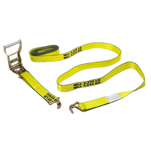 High-Capacity A-2X30RWHK-I Ratchet Strap - 2inch x 30feet with Wire Hooks - Secure Heavy Loads with 3,333 lbs Load Capacity CasterHQ