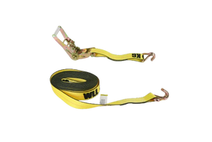 High-Capacity A-2X30RWHK-I Ratchet Strap - 2inch x 30feet with Wire Hooks - Secure Heavy Loads with 3,333 lbs Load Capacity CasterHQ