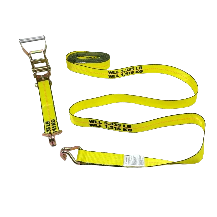 High-Capacity A-2X30RWHK-I Ratchet Strap - 2inch x 30feet with Wire Hooks - Secure Heavy Loads with 3,333 lbs Load Capacity CasterHQ
