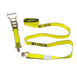 High-Capacity A-2X30RWHK-I Ratchet Strap - 2inch x 30feet with Wire Hooks - Secure Heavy Loads with 3,333 lbs Load Capacity CasterHQ