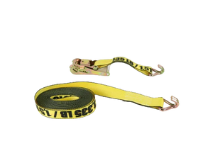 High-Capacity A-2X30RWHK-I Ratchet Strap - 2inch x 30feet with Wire Hooks - Secure Heavy Loads with 3,333 lbs Load Capacity CasterHQ
