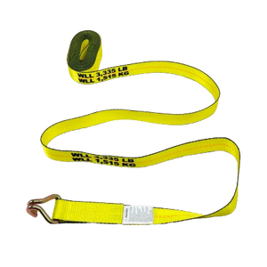 High-Capacity A-2X30RWHK-I Ratchet Strap - 2inch x 30feet with Wire Hooks - Secure Heavy Loads with 3,333 lbs Load Capacity CasterHQ