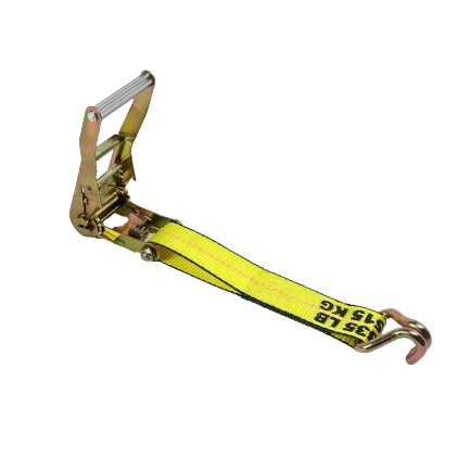 High-Capacity A-2X30RWHK-I Ratchet Strap - 2inch x 30feet with Wire Hooks - Secure Heavy Loads with 3,333 lbs Load Capacity CasterHQ