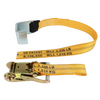 2" x 4' Gas Cylinder Ratchet Strap with Waste Hook and Loop - Diamond Weave Webbing CasterHQ
