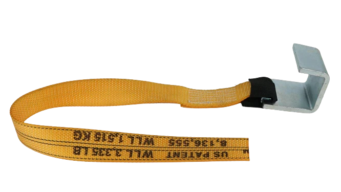 2" x 4' Gas Cylinder Ratchet Strap with Waste Hook and Loop - Diamond Weave Webbing CasterHQ