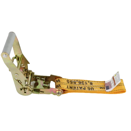 2" x 4' Gas Cylinder Ratchet Strap with Waste Hook and Loop - Diamond Weave Webbing CasterHQ