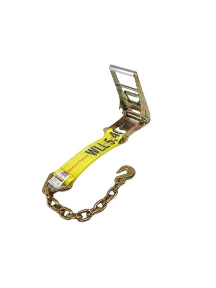 3" Ratchet Strap Short End with Chain and Grab Hook CasterHQ