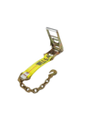 3" Ratchet Strap Short End with Chain and Grab Hook CasterHQ