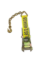 3" Ratchet Strap Short End with Chain and Grab Hook CasterHQ