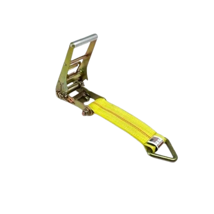 3" x 1' Heavy Duty Ratchet Strap Short End with D-Ring CasterHQ