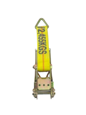 3" x 1' Heavy Duty Ratchet Strap Short End with D-Ring CasterHQ