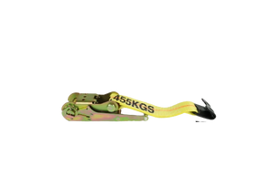 3" x 1' Ratchet Strap with Flat Hook - Durable webbing CasterHQ
