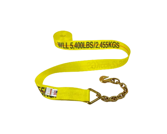 A-3X30RCE - 3 inch x 30 feet Ratchet Assembly with Chain Ends & Grab Hooks-BETTER - Secure Heavy Loads with 5,400 lbs Load Capacity SAFE 'N SECURE LLC