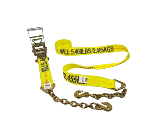 A-3X30RCE - 3 inch x 30 feet Ratchet Assembly with Chain Ends & Grab Hooks-BETTER - Secure Heavy Loads with 5,400 lbs Load Capacity SAFE 'N SECURE LLC