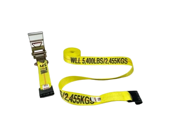 A-3X30RFH 3-Inch x 30-Foot Ratchet Tie Down Assembly with Flat Hooks - 5,400 lbs Load Capacity | Secure Cargo Straps for Transportation and Logistics CasterHQ