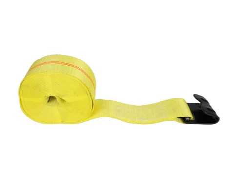 A-3X30RFH 3-Inch x 30-Foot Ratchet Tie Down Assembly with Flat Hooks - 5,400 lbs Load Capacity | Secure Cargo Straps for Transportation and Logistics CasterHQ