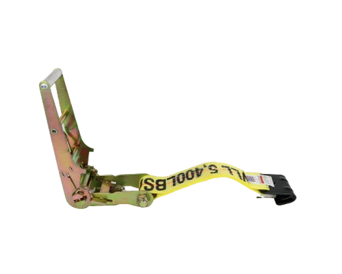 A-3X30RFH 3-Inch x 30-Foot Ratchet Tie Down Assembly with Flat Hooks - 5,400 lbs Load Capacity | Secure Cargo Straps for Transportation and Logistics CasterHQ