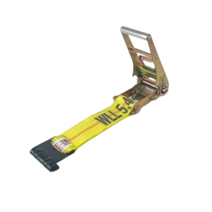 A-3X30RFH 3-Inch x 30-Foot Ratchet Tie Down Assembly with Flat Hooks - 5,400 lbs Load Capacity | Secure Cargo Straps for Transportation and Logistics CasterHQ