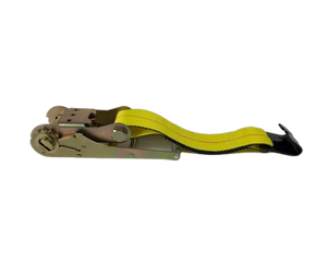 Heavy-Duty Ratchet Strap Assembly 3inch x 30feet with Flat Hook - 5,400 lbs Load Capacity | A-3X30RFH-I CasterHQ