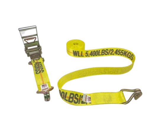 Heavy-Duty Ratchet Assembly with Wire Hooks – 3inch x 30feet, 5,400 lbs Load Capacity – Secure & Durable Cargo Straps CasterHQ