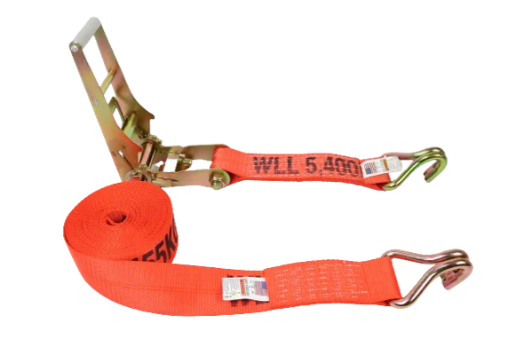 Heavy-Duty Ratchet Assembly with Wire Hooks – 3inch x 30feet, 5,400 lbs Load Capacity – Secure & Durable Cargo Straps CasterHQ