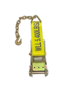 4" Heavy Duty Ratchet Strap with Chain End CasterHQ