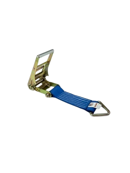 4" x 1' Heavy Duty Ratchet Strap Short End with D-Ring CasterHQ