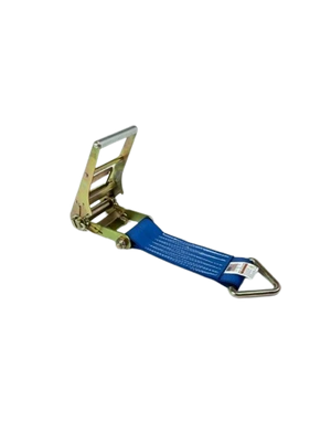 4" x 1' Heavy Duty Ratchet Strap Short End with D-Ring CasterHQ