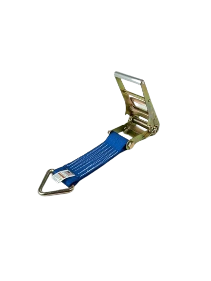 4" x 1' Heavy Duty Ratchet Strap Short End with D-Ring CasterHQ