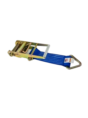 4" x 1' Heavy Duty Ratchet Strap Short End with D-Ring CasterHQ