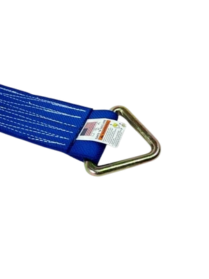 4" x 1' Heavy Duty Ratchet Strap Short End with D-Ring CasterHQ