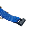 4" x 1' Ratchet Strap Short End with Flat Hook - Diamond Weave Webbing CasterHQ