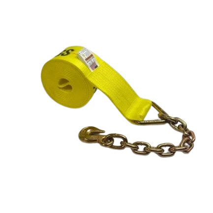 Heavy-Duty Ratchet Assembly A-4X30RCE18 - 4x30’ with 5,400 lbs Load Capacity & Chain Ends | Reliable Towing and Binding CasterHQ