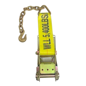 Heavy-Duty Ratchet Assembly A-4X30RCE18 - 4x30’ with 5,400 lbs Load Capacity & Chain Ends | Reliable Towing and Binding CasterHQ